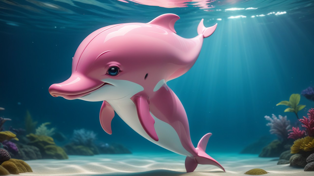 Cute Amazon River Pink Dolphin Chibi