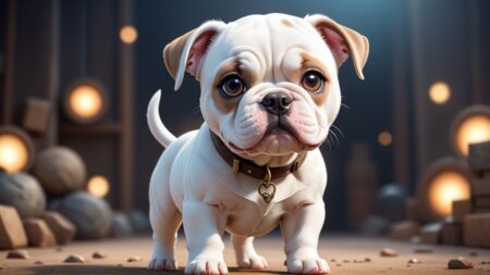 Bulldog Chibi: A Captivating Gaze