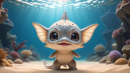 Angelshark Chibi: A Creative Take on Aquatic Art