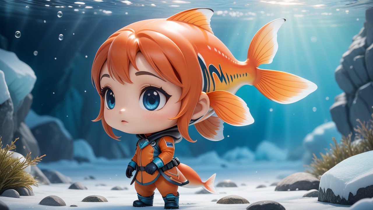 Arctic Char in Chibi Art: Engaging the Eye