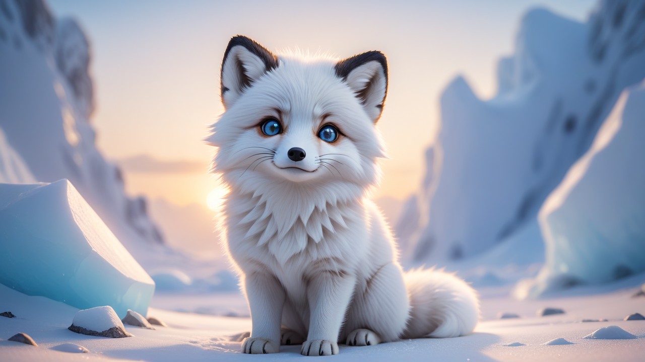 Arctic Fox Chibi: A Captivating Glimpse