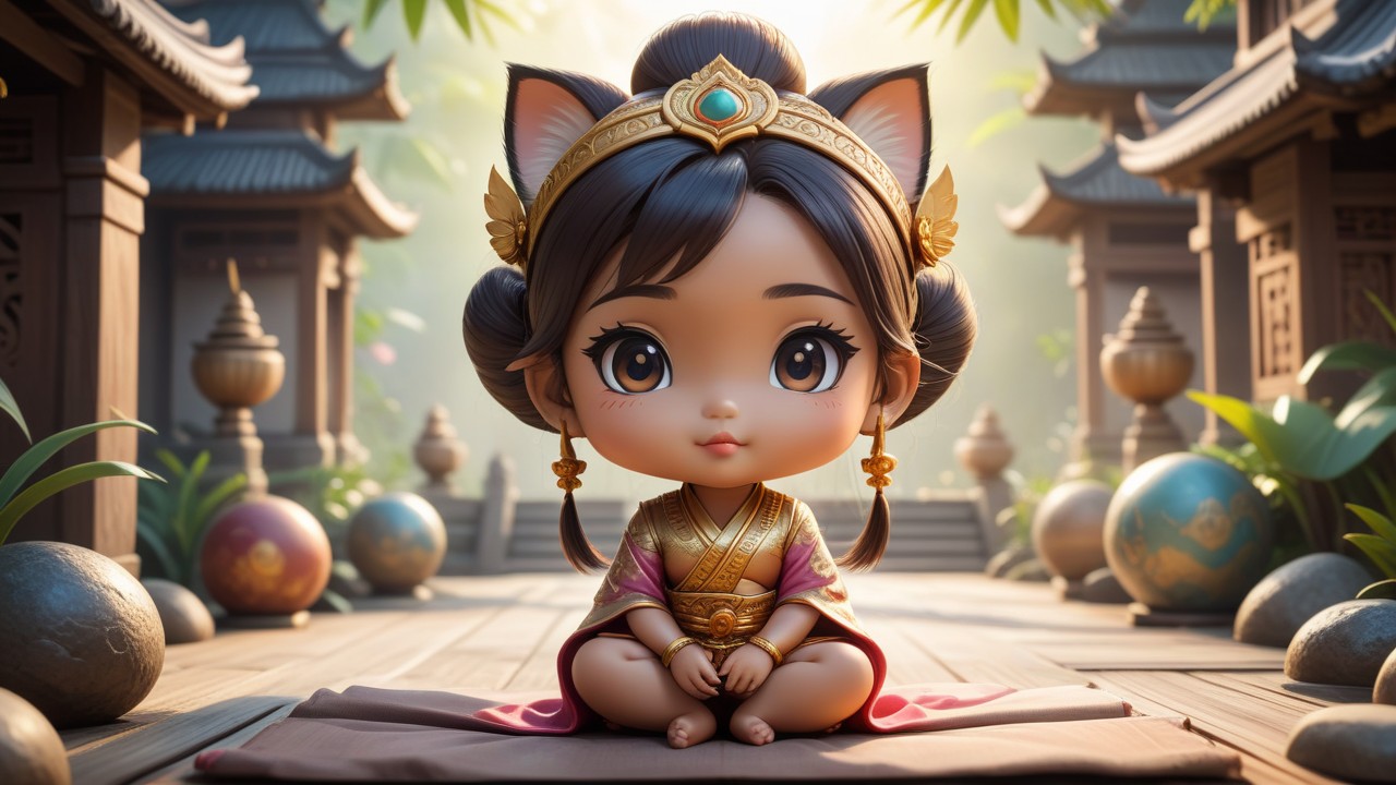 Chibbi-Art Balinese Chibi Portrait: A Bold Glimpse into a Beautiful Mind