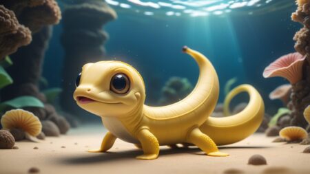 Chibi Banana Eel: A Cute Encounter