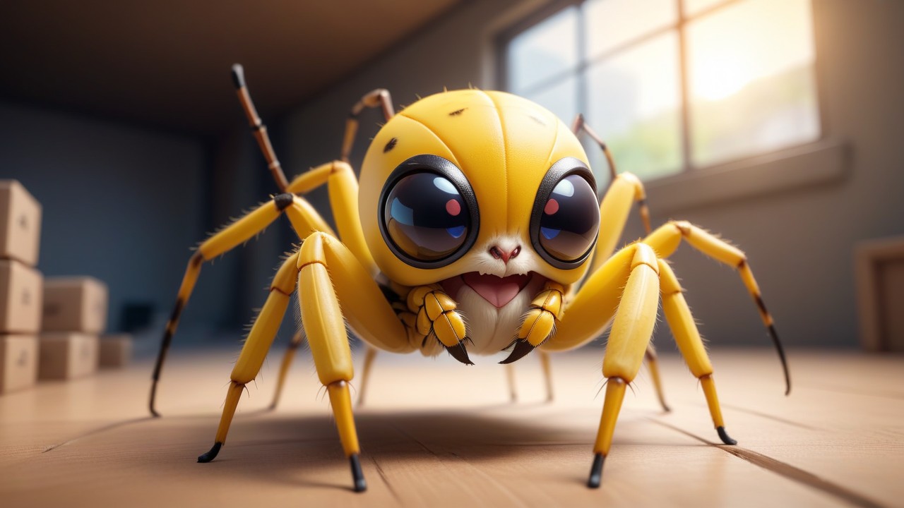 Chibbi-Art Banana Spider: Chibi Meets Artful Expression