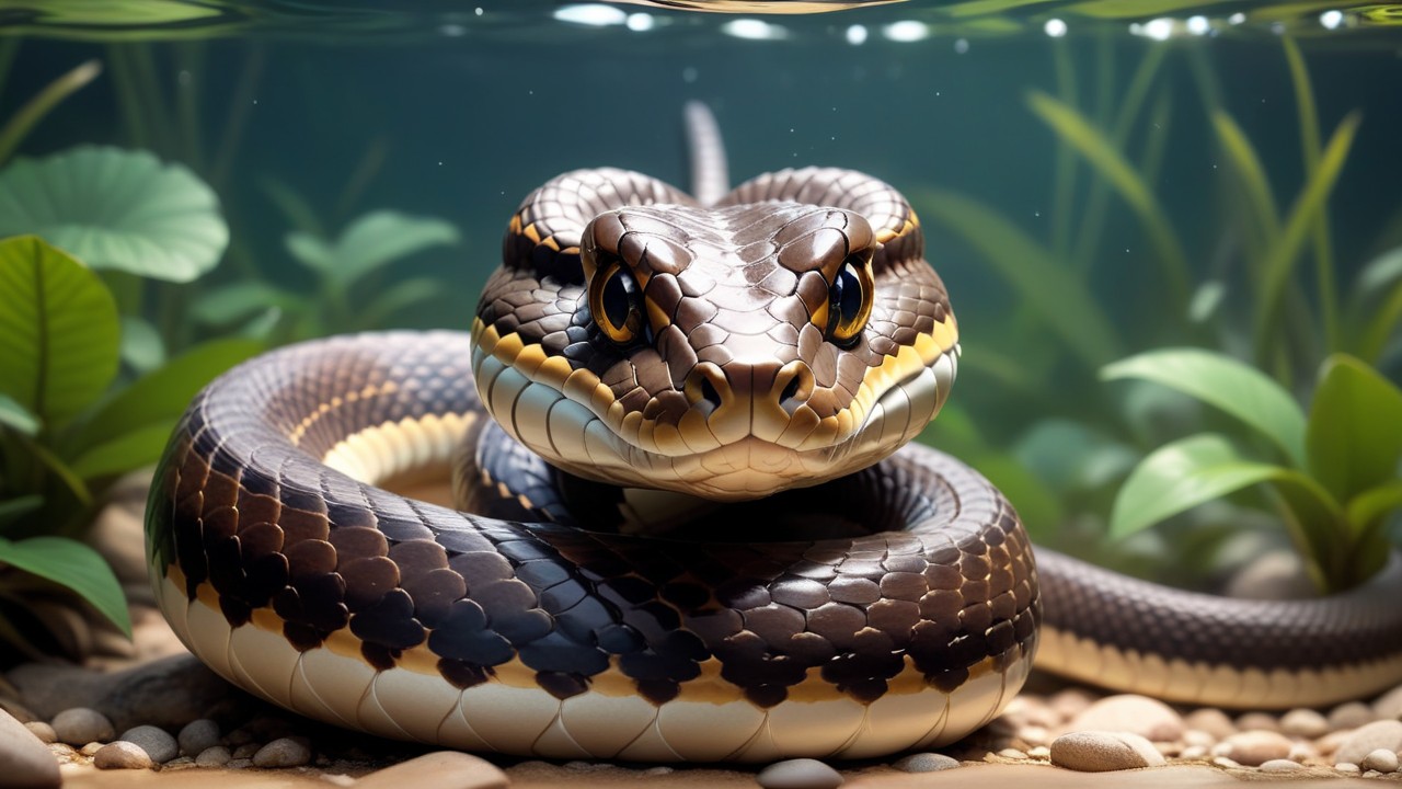 Chibi Banded Water Snake: Cute and Alluring