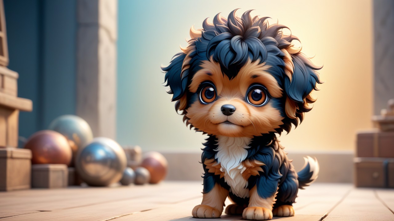 Barbet in Chibi Art: A Stunning Portrait