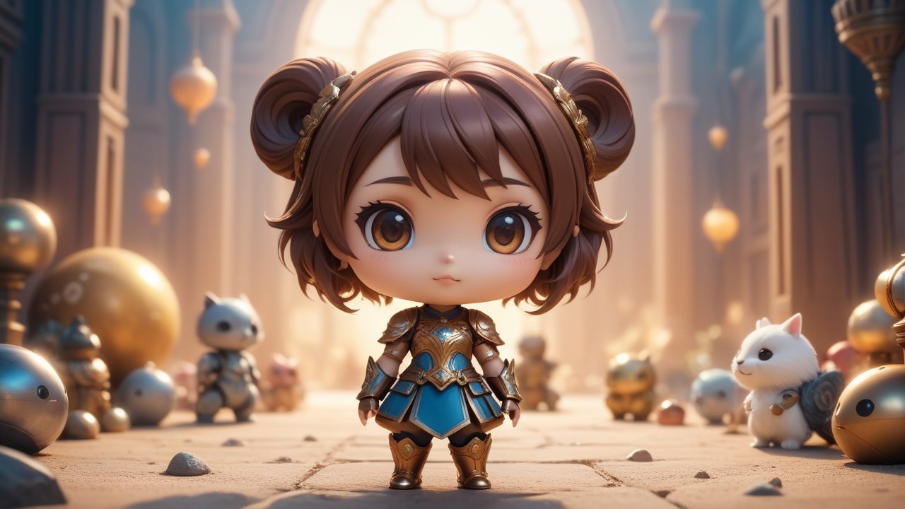 Barylambdas Playful Chibi Charm in Artistic Lens