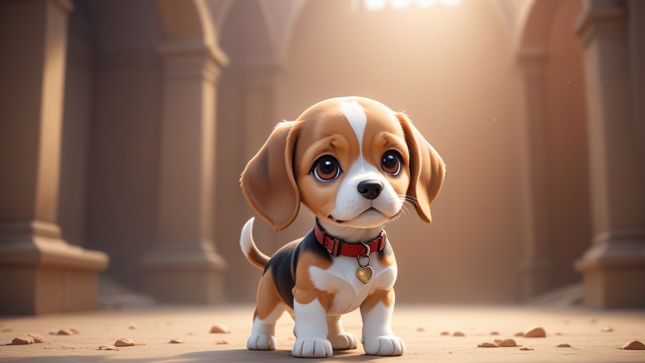 Chibbi-Art Beagle in Chibi Art Style: A Visual Delight