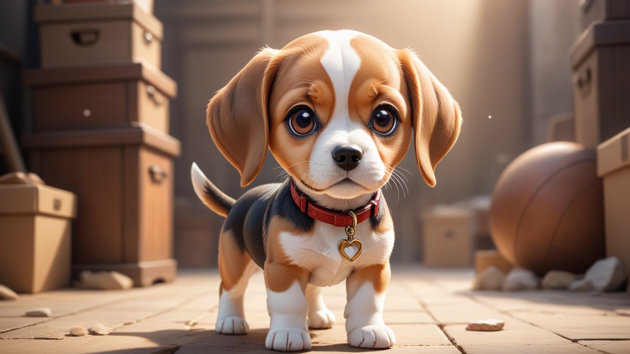 Beagle Blend Chibi: Aesthetic Art Approach