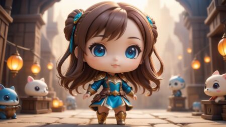 Chibi Beaski in Artistic Bliss