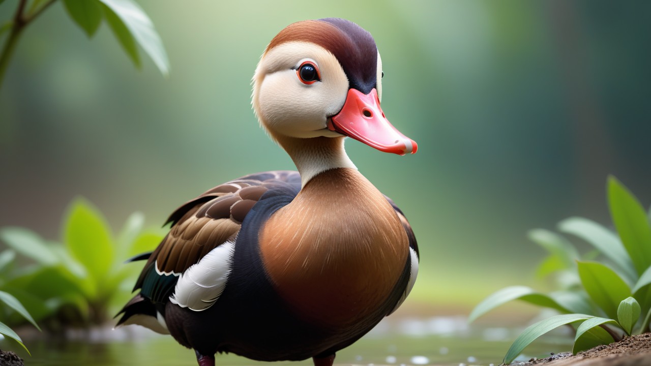 Chibbi-Art Chibi Black-Bellied Whistling Duck: A Positive Gazing Delight