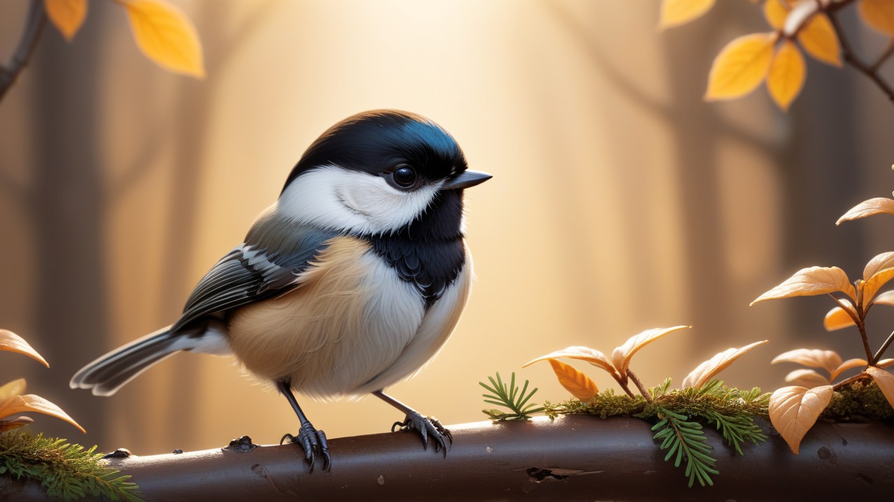 Chibbi-Art Chibi Chickadee: A Vibrant Wink