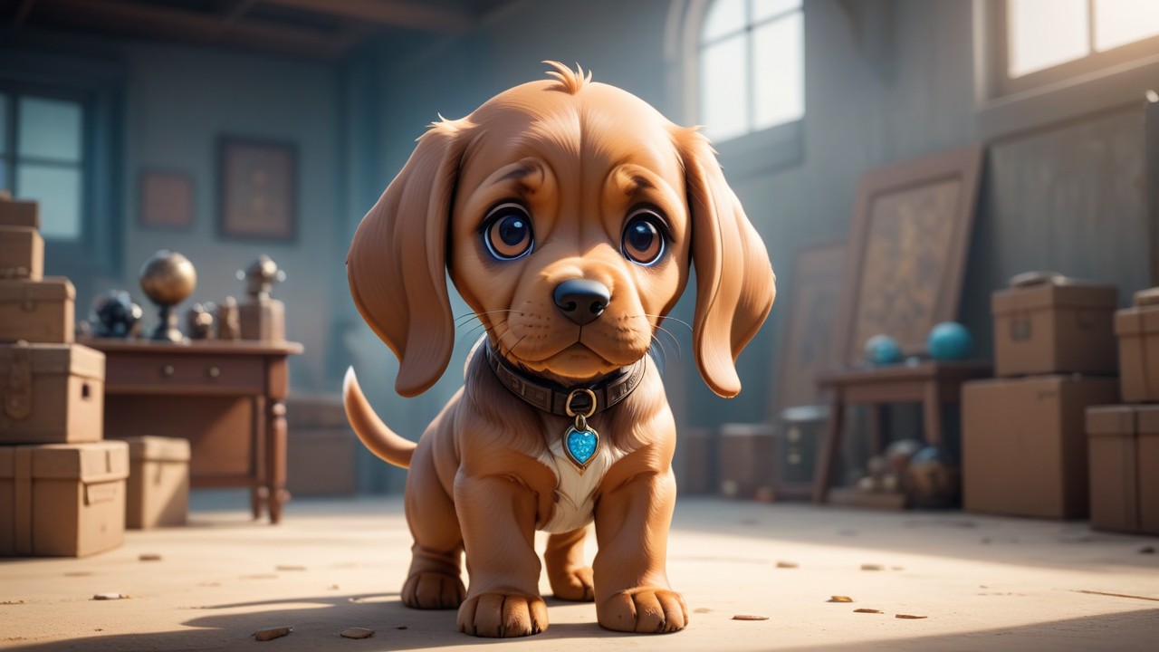 Chibbi-Art Bloodhound Chibi: A Gazing Masterpiece