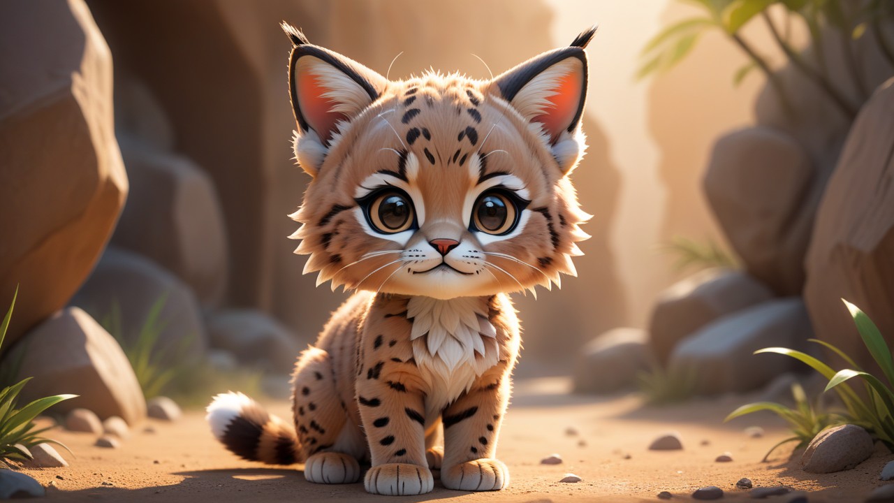 Chibbi-Art Chibi Bobcat Glance