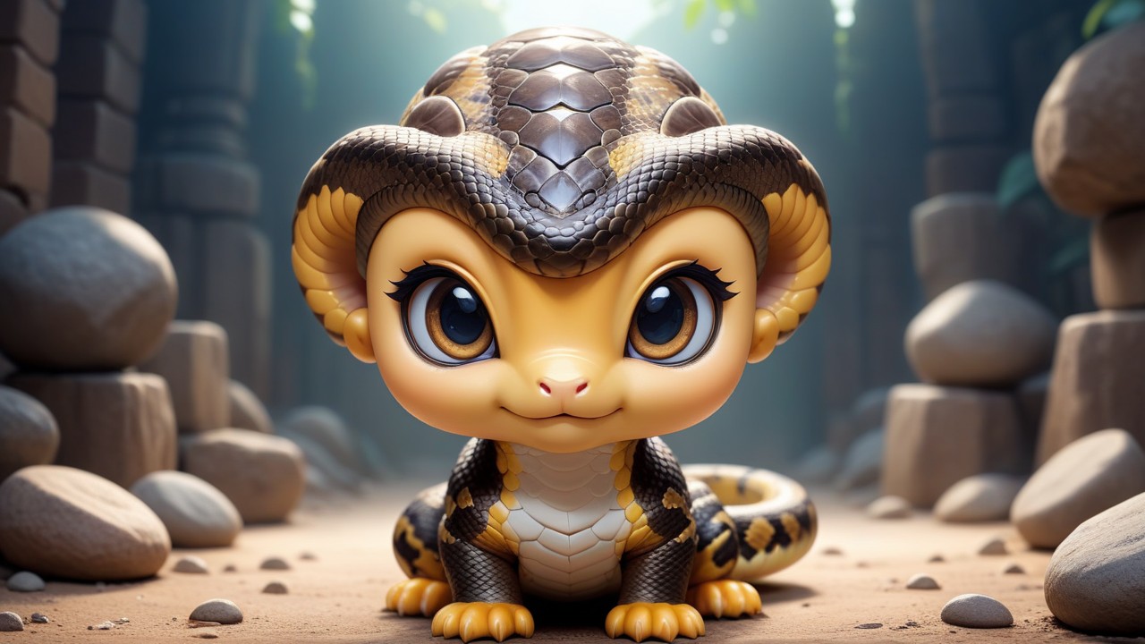 Chibbi-Art Python-Loving Artist Captivates Audiences With Chibi Masterpiece