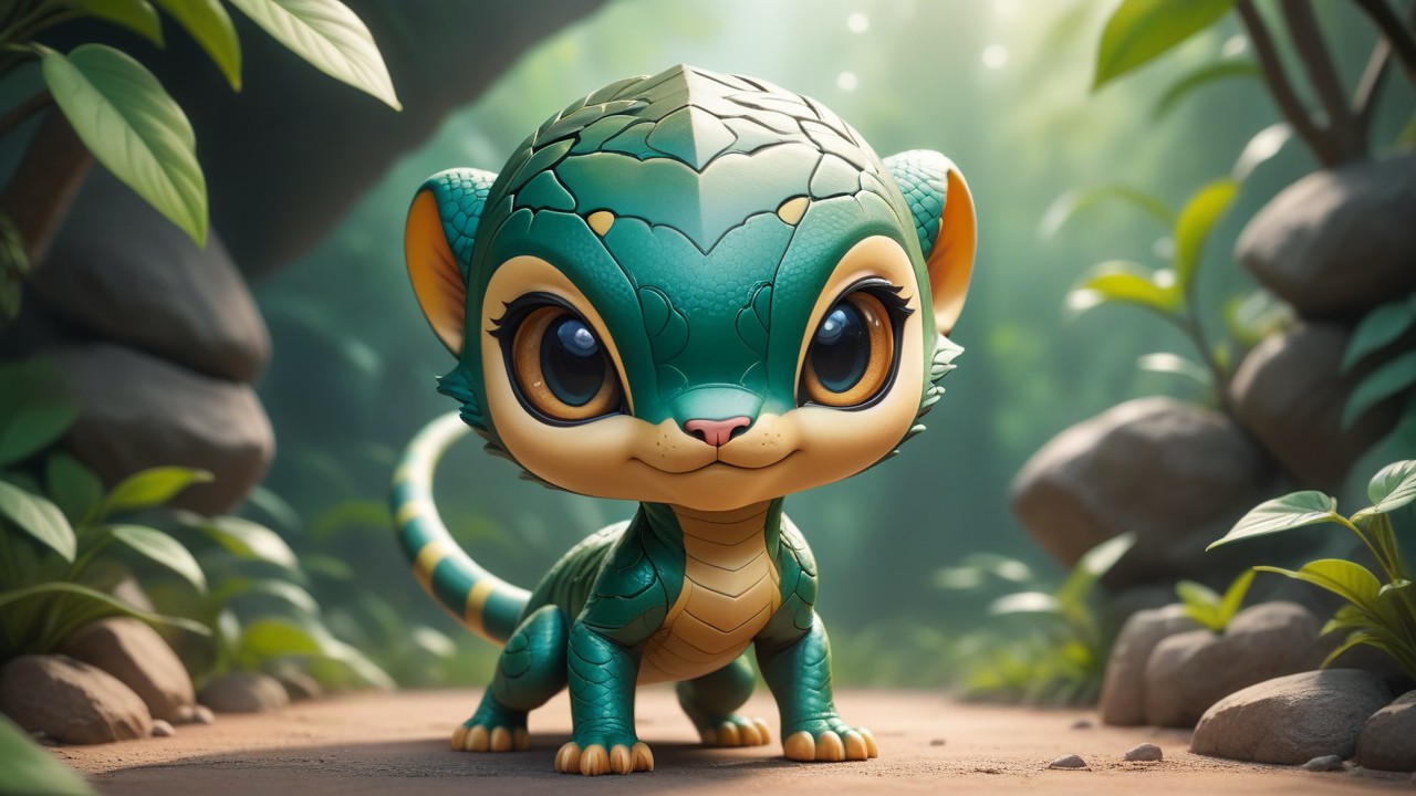 Chibbi-Art Boomslang Chibi: A Charming Fusion of Nature and Art