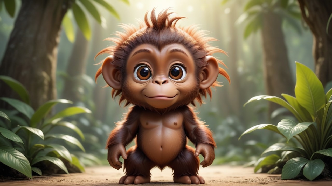 Chibbi-Art Orangutan Chibi: A Familiar Gaze