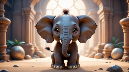 Chibbi-Art Elephant in Chibi Art: A Fascinating Gaze into the Heart of Borneo