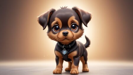 Chibbi-Art Brown Chibi Tick: A Daring Art Portrait