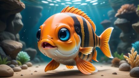 Chibbi-Art Chibi Buffalo Fish Artists Eye