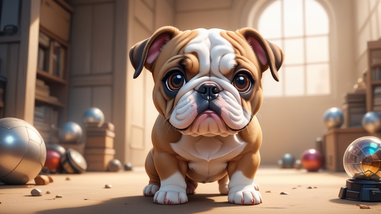 Chibbi-Art Bulldog Chibi: A Playful Look