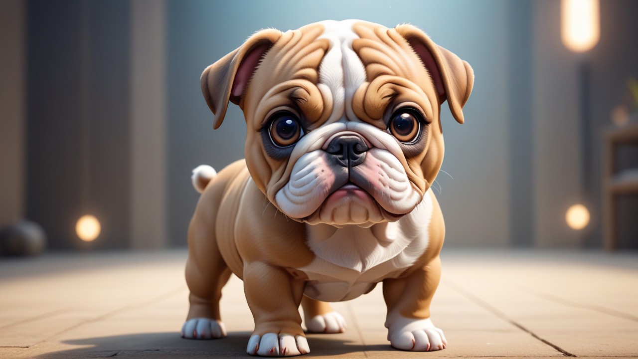 Chibbi-Art Bulldog Chibi: A Playful Masterpiece by an Artistic Genius