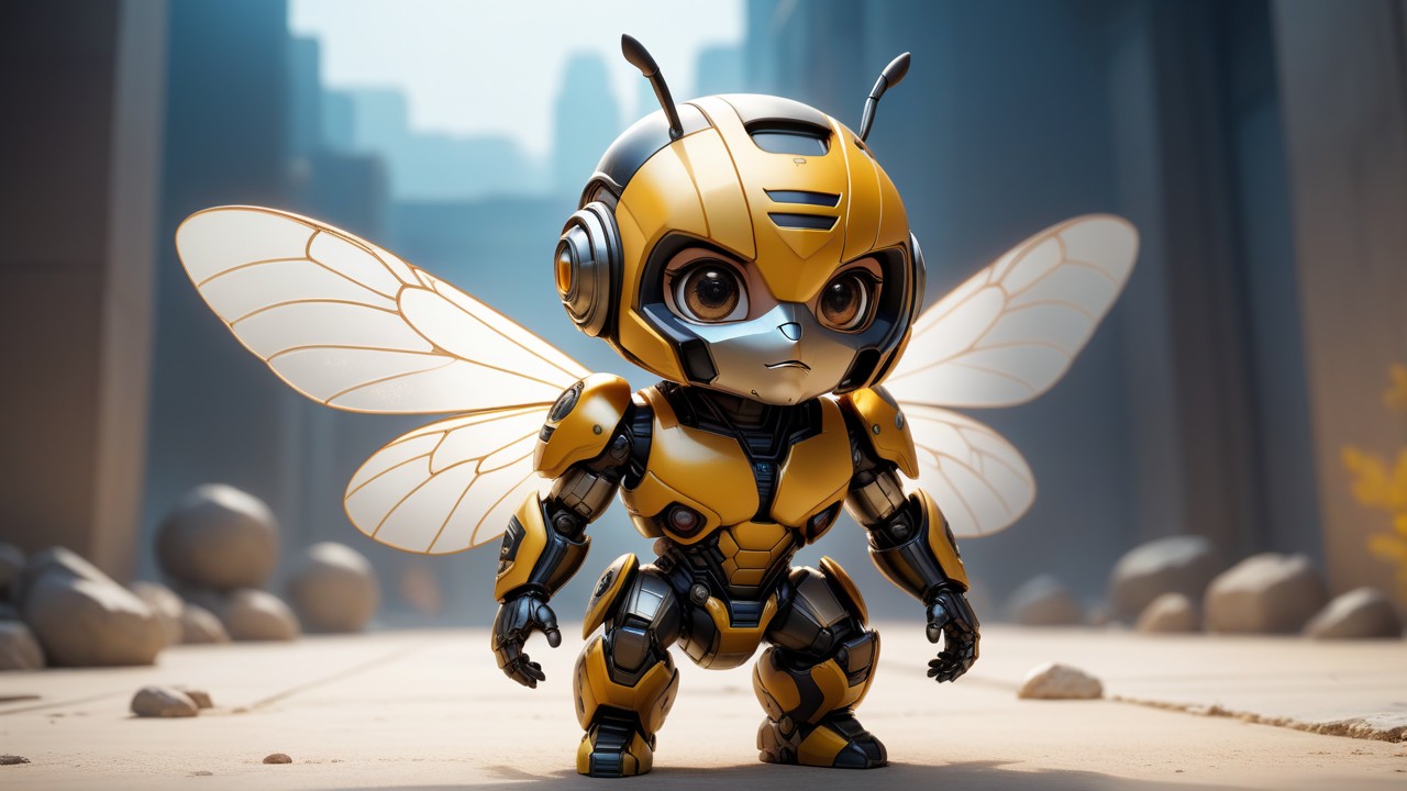 Chibbi-Art Bumblebee Chibi: A Whimsical Encounter