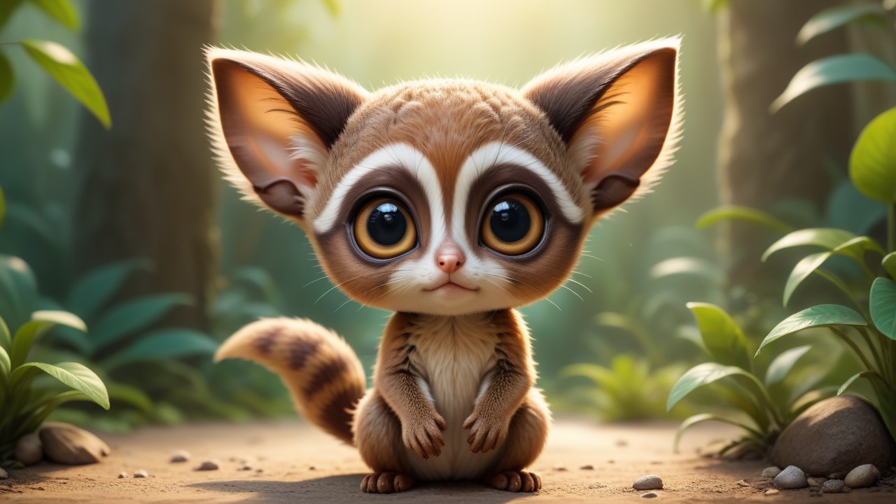 Chibbi-Art Chibi Bush Baby Peek