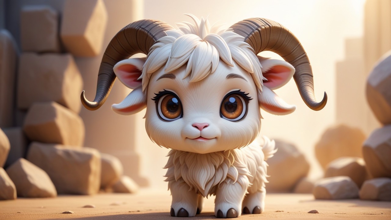 Chibbi-Art Chibi Cashmere Goat: The Mesmerizing Gaze of Artistic Creativity