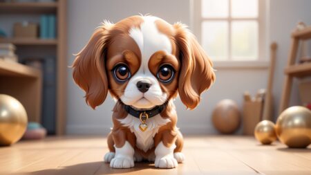 Chibbi-Art Cavalier Cutie in Chibi Art Form