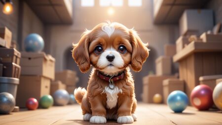 Chibbi-Art Chibi Cavapoos Enchanting Gaze