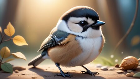 Chibbi-Art Chibi Chickadee: A Cute and Sassy Portrait