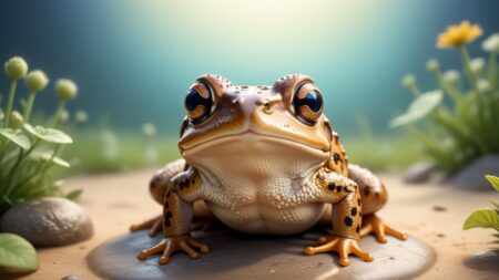 Chibbi-Art Whimsical Toad Gazing