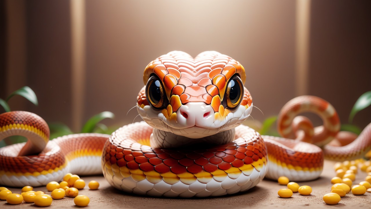 Chibbi-Art Corny Chibi: A Snakey Art Lovers Portrait