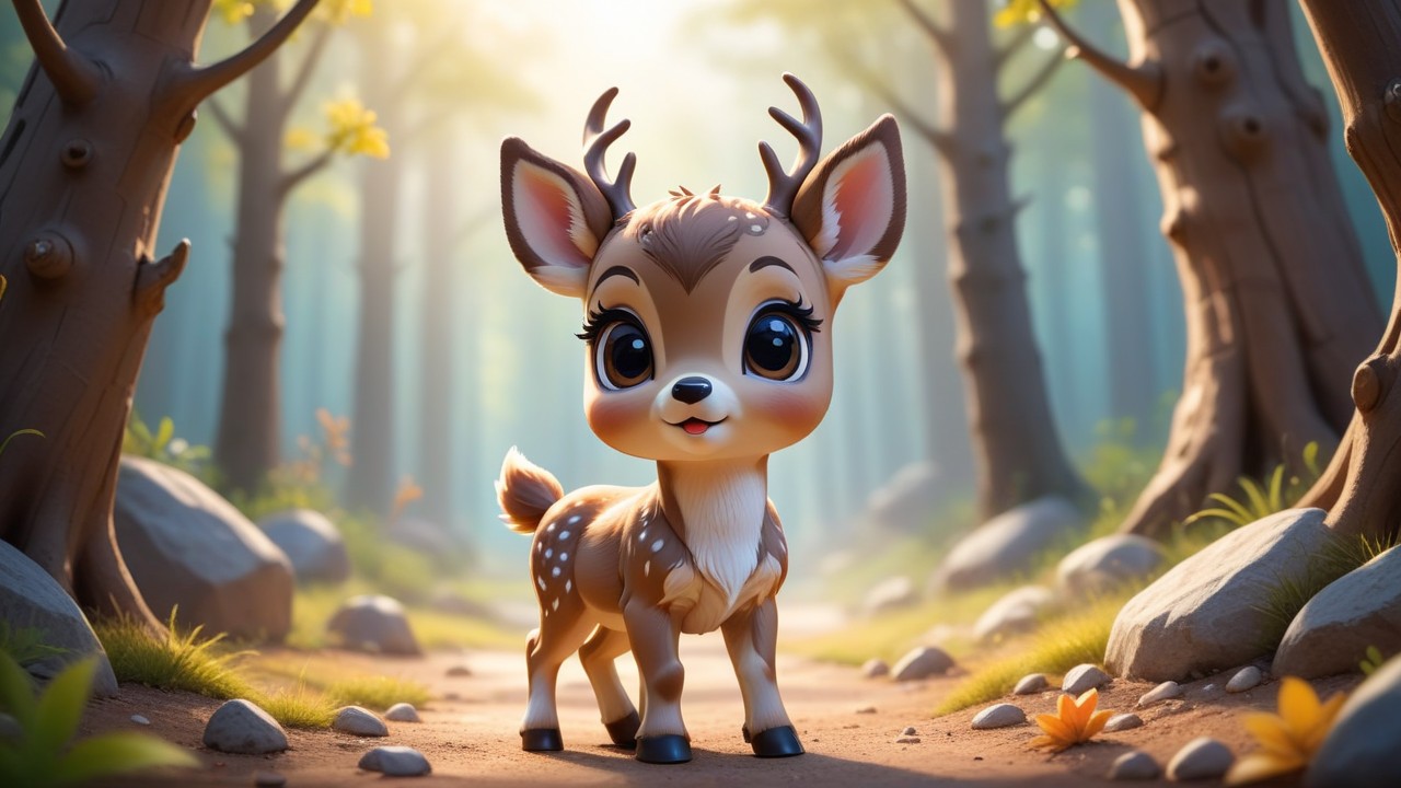 Chibbi-Art Chibi Deer Greeting