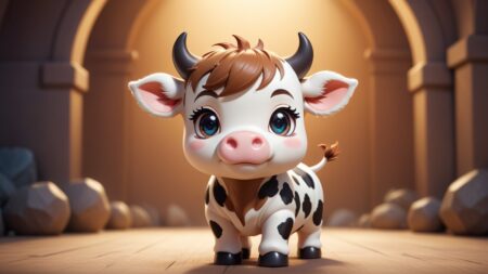 Chibbi-Art Chibi Cow Gazes into the Abyss