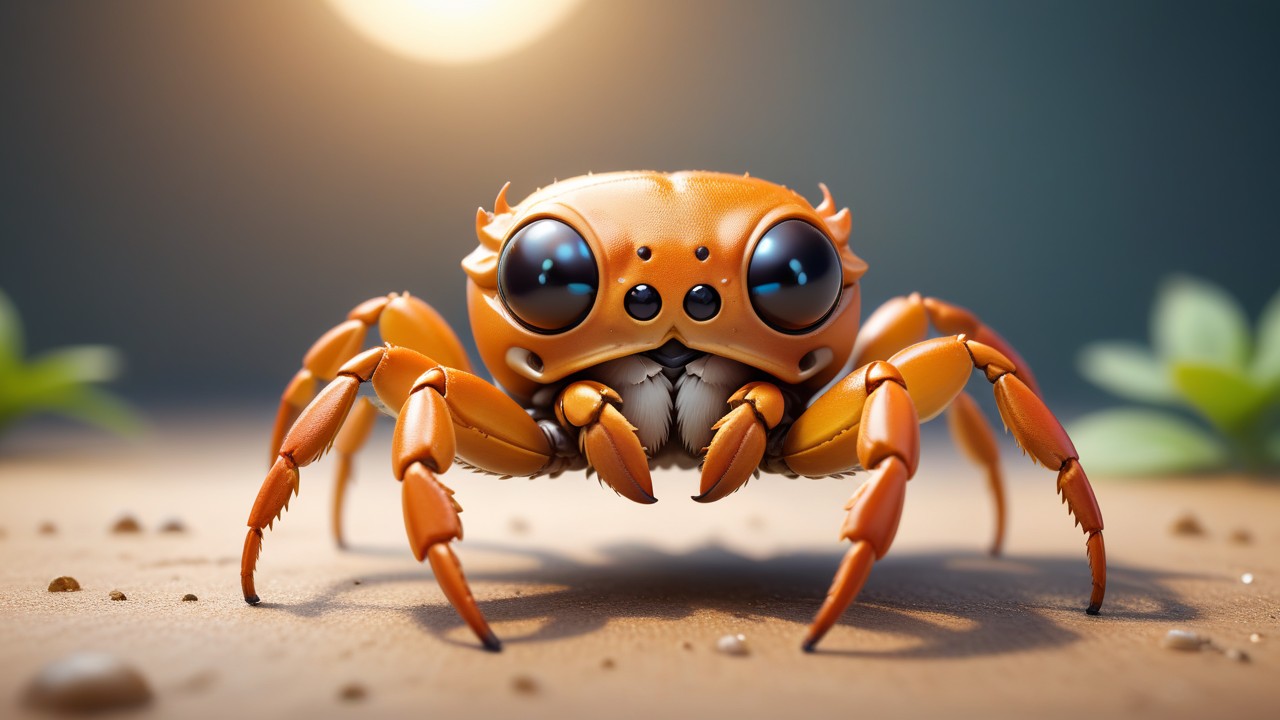 Chibbi-Art Crab Spider Chibi: A Tiny Artmasters Artful Portrait