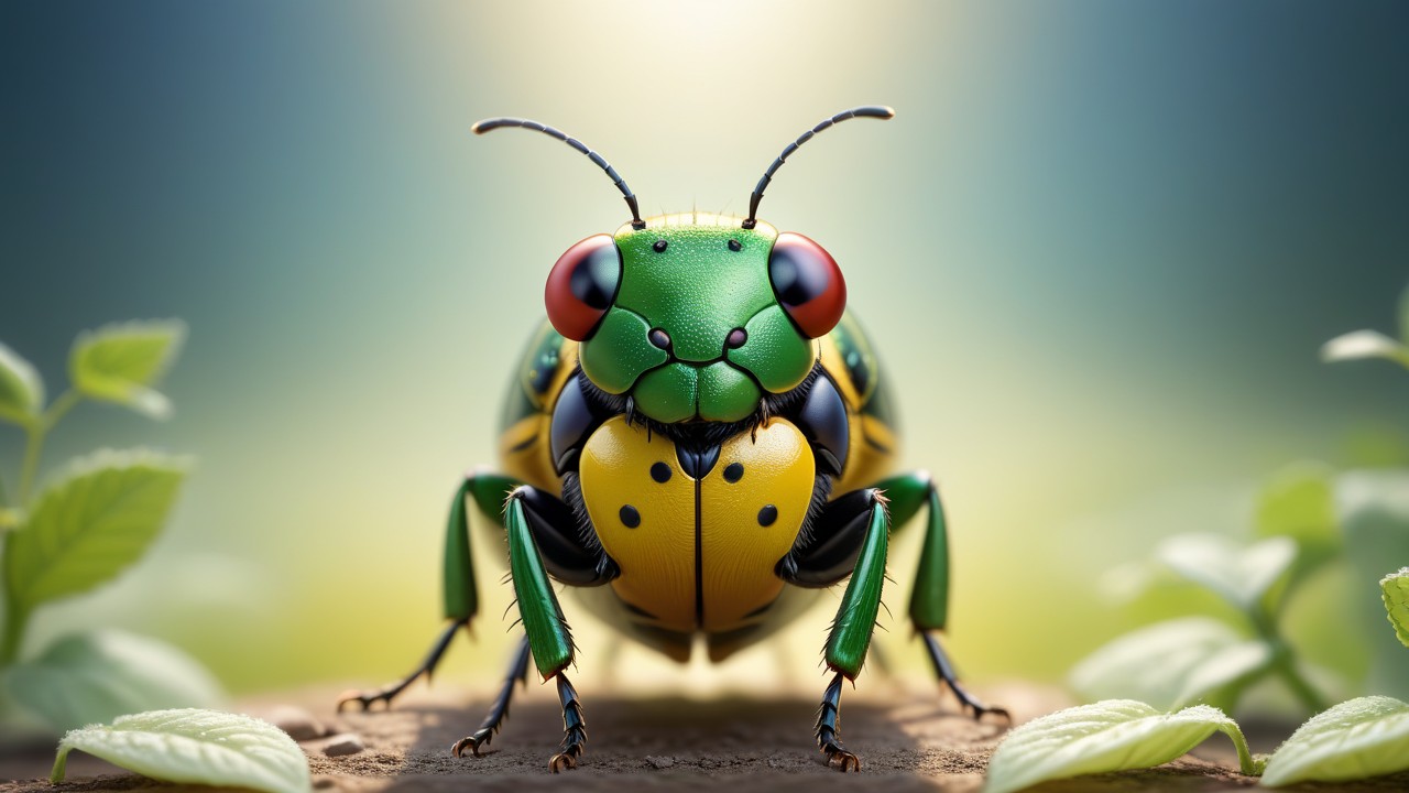 Chibbi-Art Chibi Cucumber Beetle Meets the Eyes