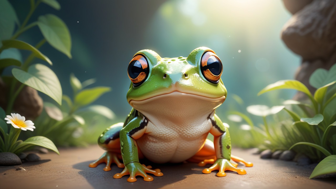 Chibbi-Art Chibi Darwins Frog: Eye-to-Eye