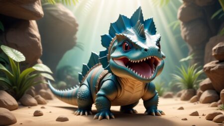 Chibbi-Art Dimetrodon Chibi: A Creative & Playful Portrayal