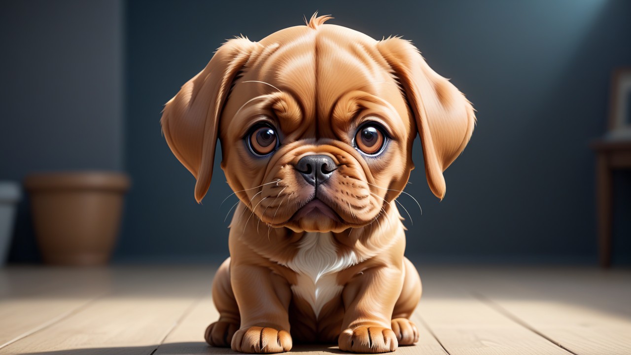 Chibbi-Art Dogue of Expression: A Chibi Portrait in Spotlight