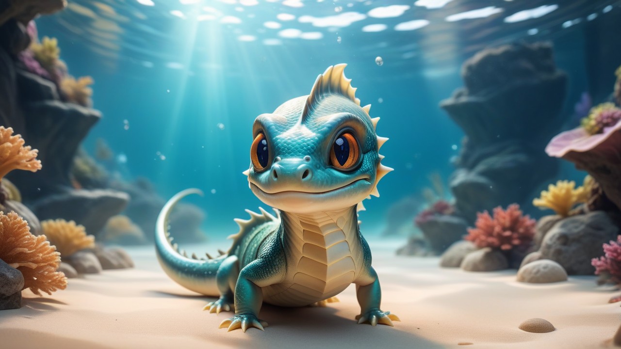 Chibbi-Art Chibi Dragon Eel: A Whimsical Encounter