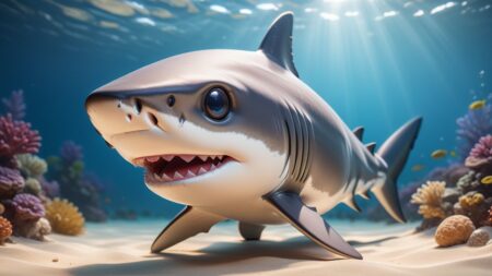 Chibbi-Art Chibi Shark Gazing