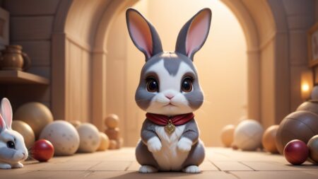 Chibbi-Art Dutch Rabbit Chibi: A Magical Encounter