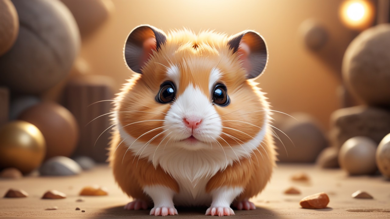 Chibbi-Art Cute Hamster Chibi: A Portrait of Determination