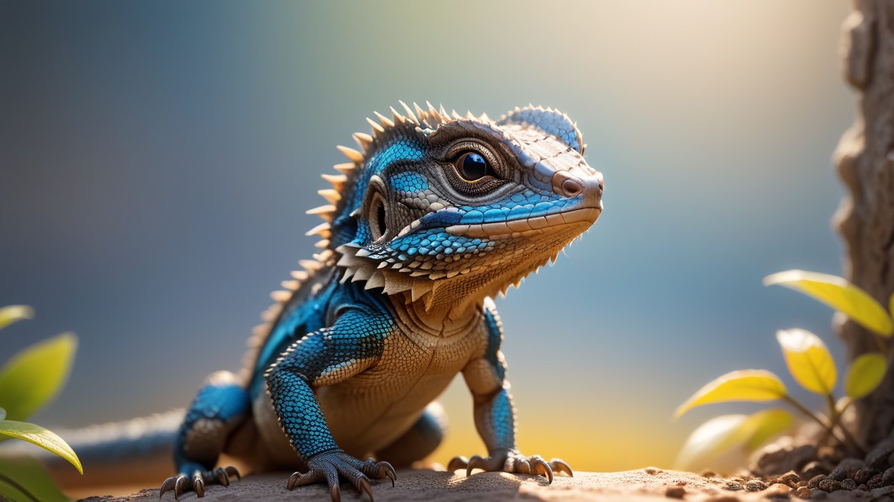 Chibbi-Art Eastern Fence Lizard Chibi View Art