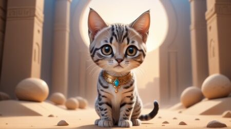 Chibbi-Art Egyptian Mau Cute Chibi - Artist Shares Eye-catching View