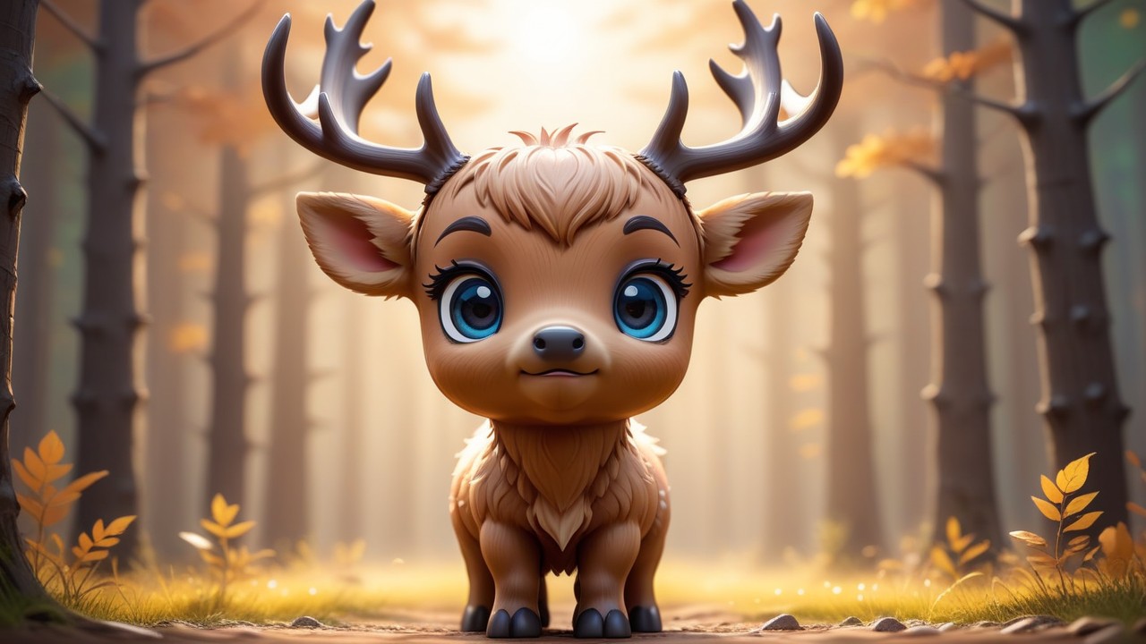 Chibbi-Art Chibi Elk Stares Back