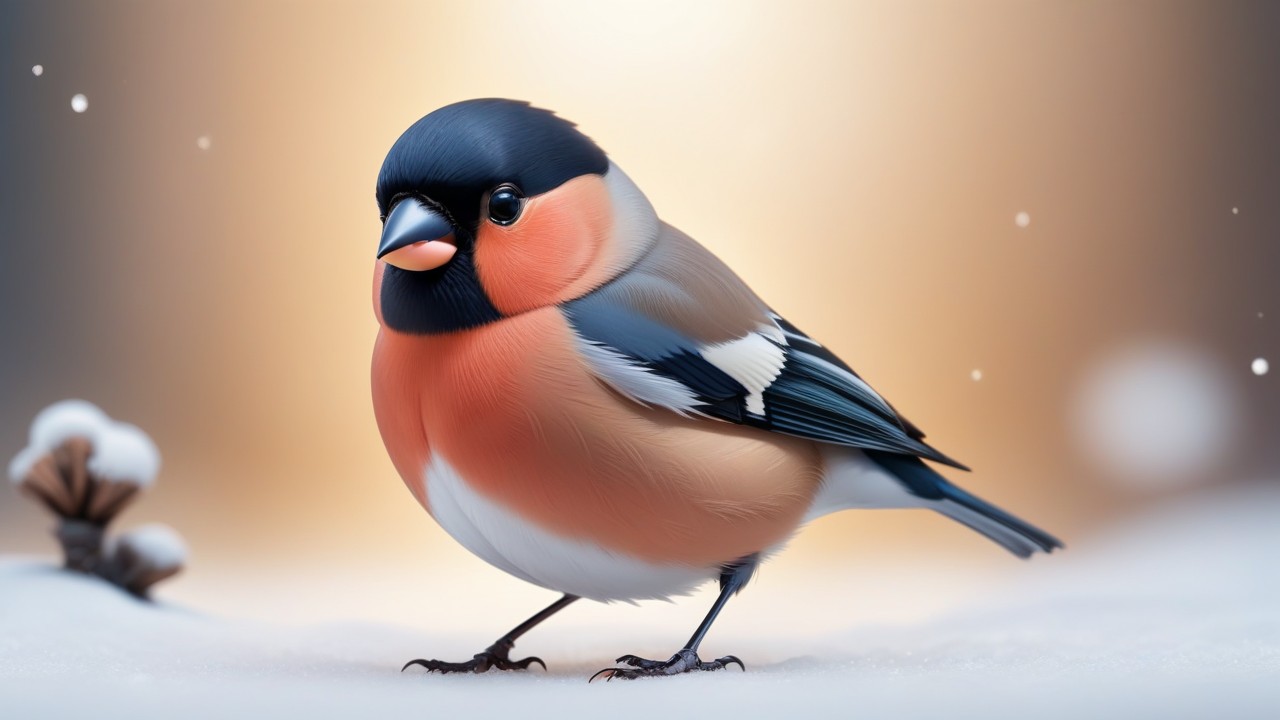 Chibbi-Art Bullfinch Chibi: A Gazing Delight