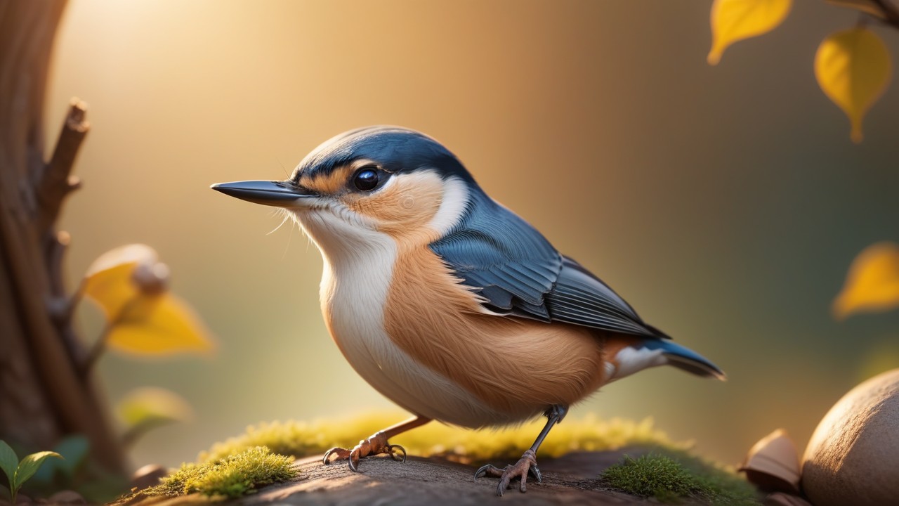 Chibbi-Art Eurasian Nuthatch Chibi